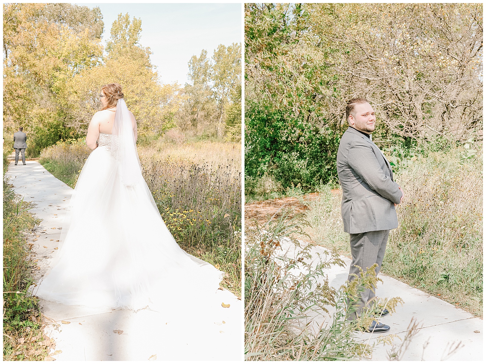 Wisconsin wedding, first look