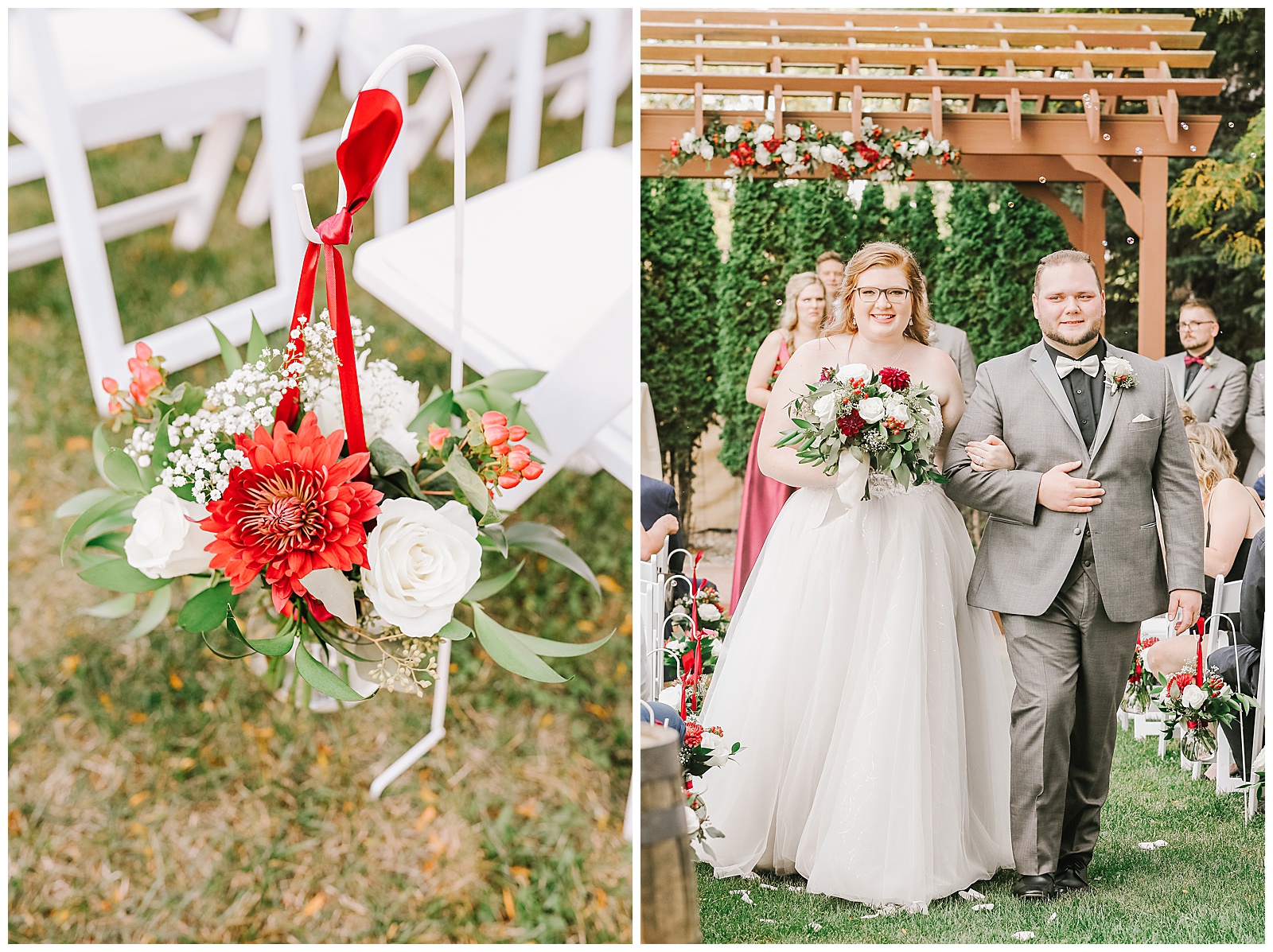 Wisconsin wedding, bride and groom