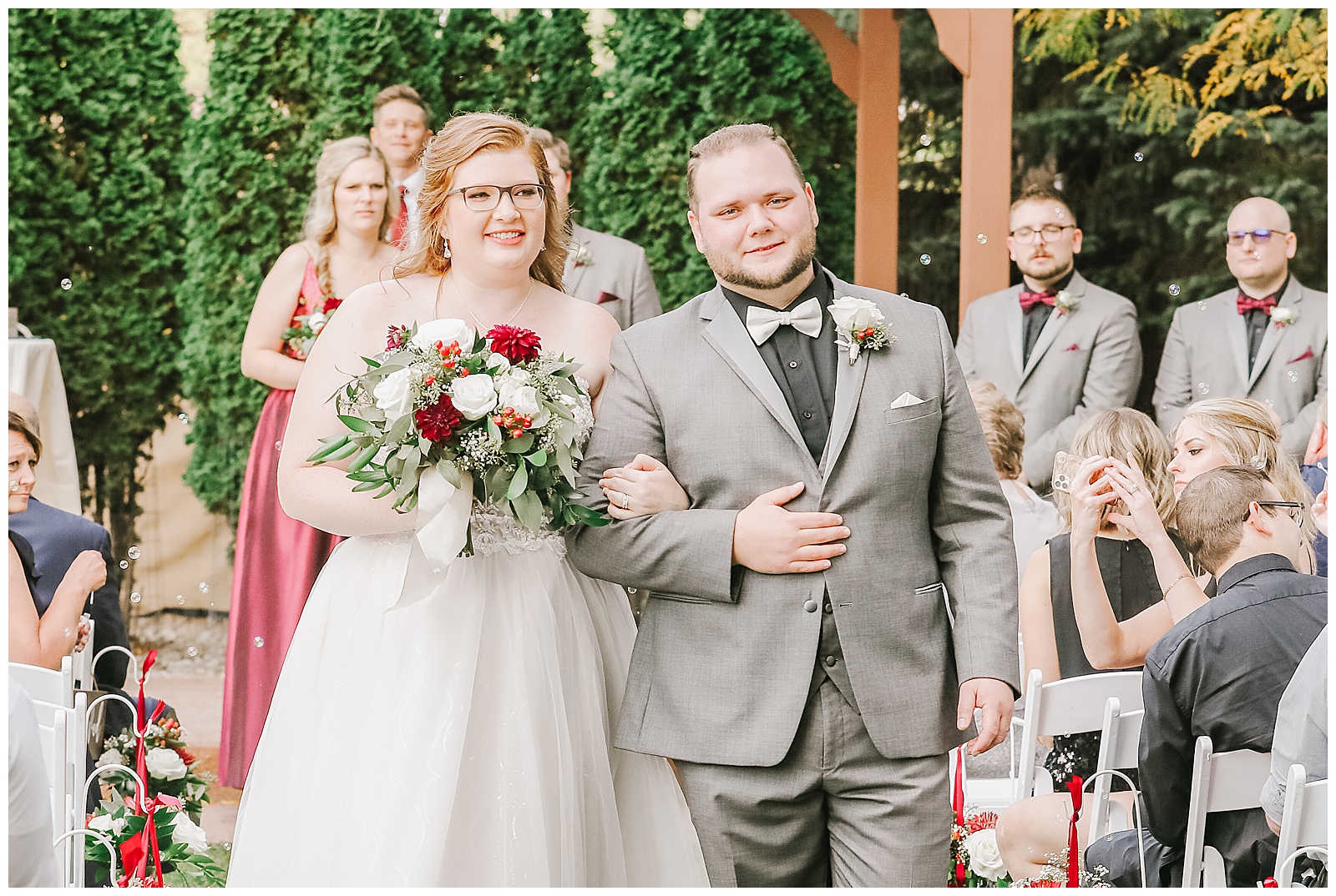 Wisconsin wedding, bride and groom