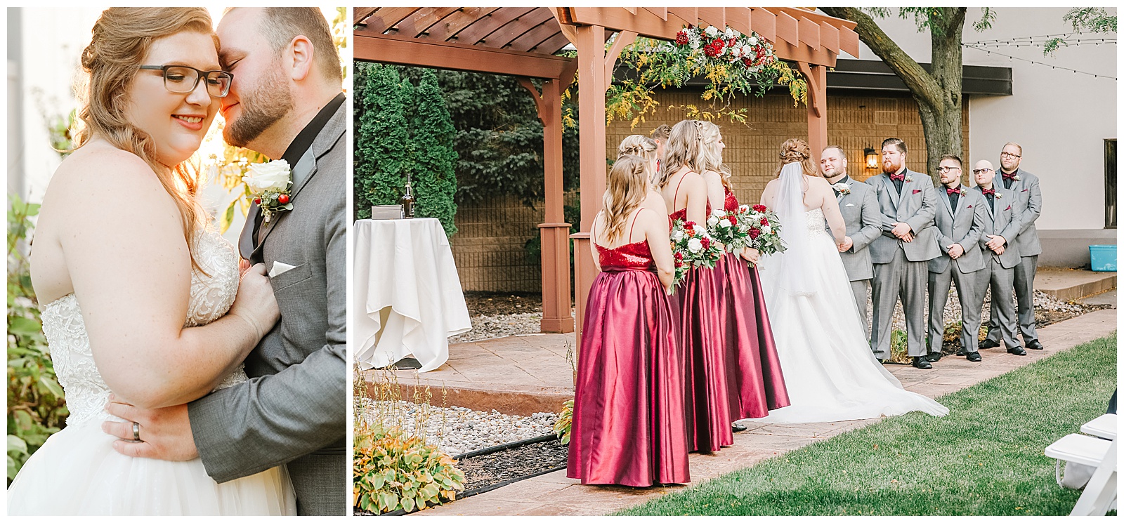 Wisconsin wedding, bride and groom